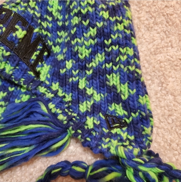 NWT Supreme New Era Toboggan Green Blue Beanie - Picture 5 of 6